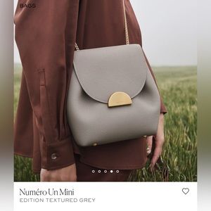 Polene Numéro Un Mini in Edition Textured Gray